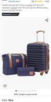 Coolife Suitcase Set 3 Piece Luggage Set Carry On