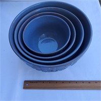 Set 0f 4 Martha Stewart Ceramic Mixing Bowls