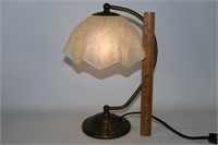 Lovely Lamp with Satin Glass Shade