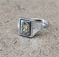 Sarah Coventry Adjustable Roman Cameo Ring