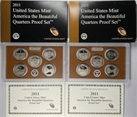 Lot of 2: 2011 Clad Proof Quarters