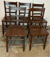 OLD WOOD CHAIRS