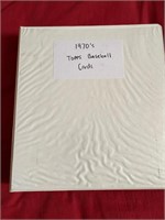 1970's Baseball card binder