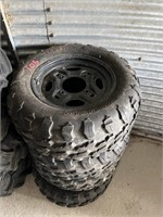 4x110 14 inch steel rims with Carlisle Terrathon