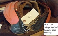 Old vintage Rawlings football shoulder pads