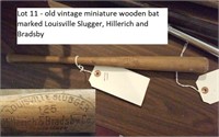 Old miniature baseball bat Louisville Slugger