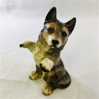 Vintage Porcelain Dog Figurine (4 1/2" Tall)