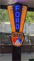 NEW FORD NEON SIGN STYLED ON IMAGES FROM 1950