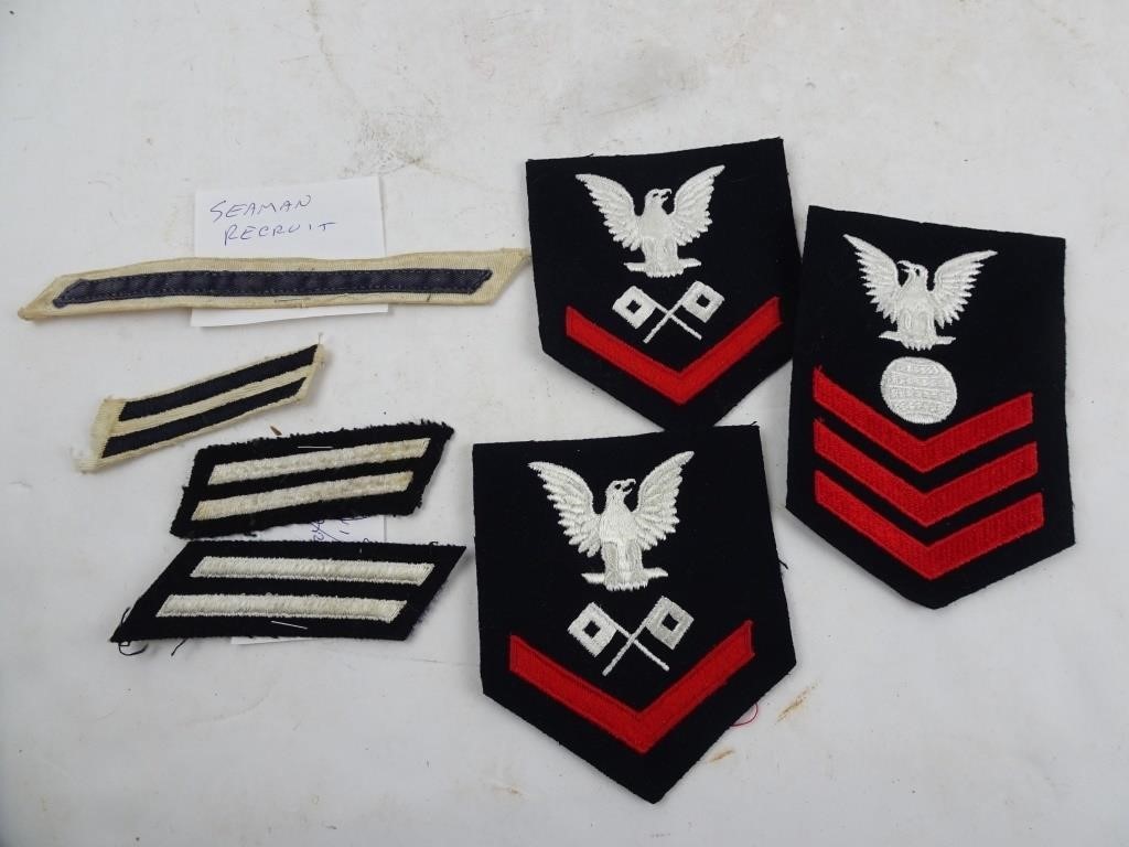 Lot of US Navy Patches - Seaman Recruit Signal