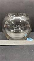 Clear Etched CPR Lantern Globe (Hailux)