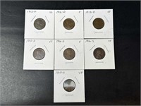 Teen D, S Lincoln Cents Very Nice (7 coins)