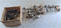 Collection of Vintage crystal or glass door knobs