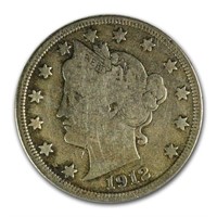 1912 d Better Date Partial Liberty V Nickel