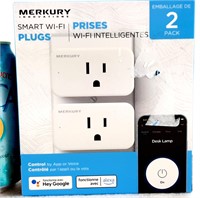 2 prises intelligentes Wi-Fi MERKURY, neuf