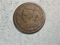 1840 modified matron head large cent