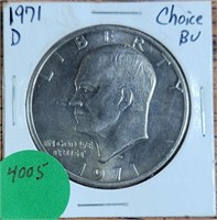 1971-D BU EISENHOWER $1 COIN