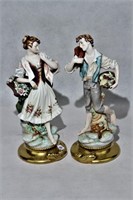 Andrea by Sadek 2 Porcelain Figurines Boy & Girl