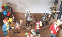 ASSORTED CLOWN FIGURINES