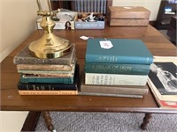 Books, Magazines, & Desk Lamp