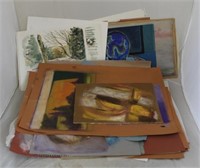 Lot of assorted size & media artwork