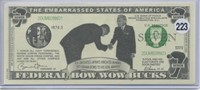Embarassed State of America Federal Bow Wow Note