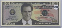 Mitt Romney 2012 Novelty Note