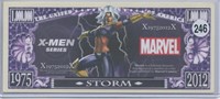 X-men Storm 1975 2012 One Million Dollar Note