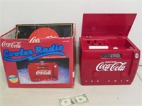 Coca-Cola Cooler Radio in Box - Powers On &