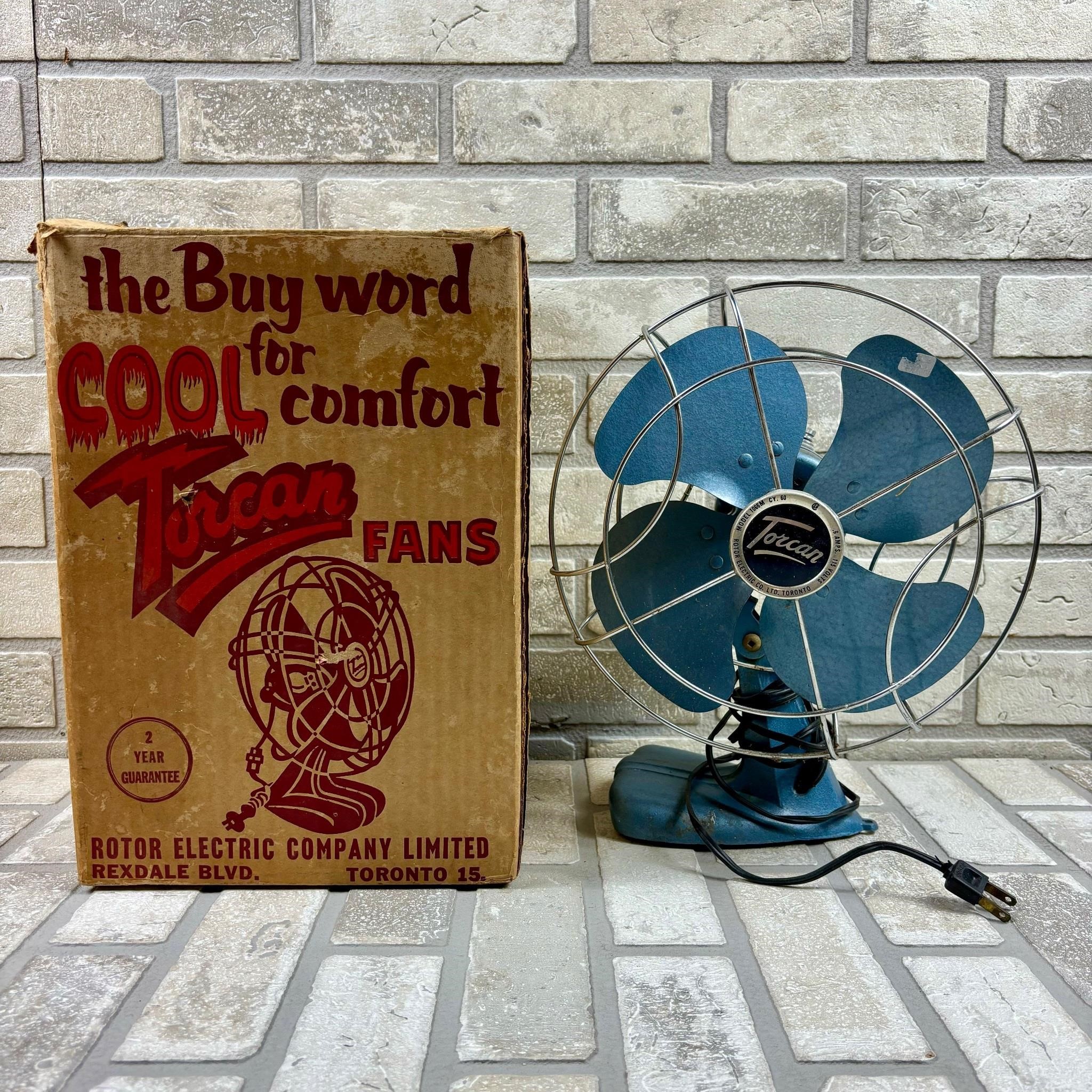 Torcan Electric Fan, MIB, 1950s