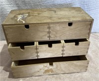 6-Drawer Wood Storage Box