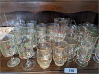 Christmas Glasses, Bowls, and Plates