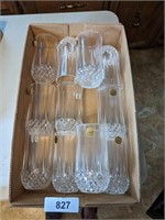 (11) Cristal d'Arques Drinking Glasses