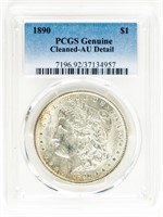 Coin 1890-P Morgan Silver Dollar PCGS-AU Detail