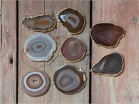 Polished Agate Pendants And Ornaments