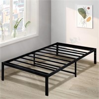 N4698  Lusimo Twin Platform Bed Frame, 14" Black