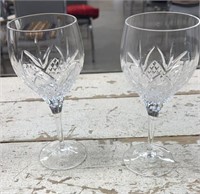 Set of 2 Royal Doulton Ascot Wine Glasses.
