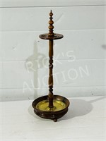 antique mahogany church warden pipe holder
