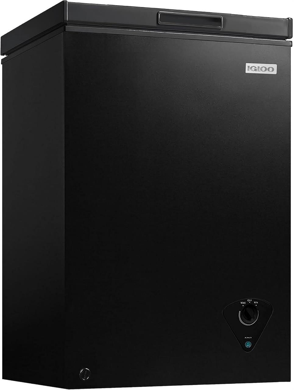 Igloo 3.5 Cu. Ft. Chest Freezer with Basket  Black