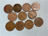 11 young Elizabeth Australia large cents