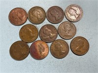 11 young Elizabeth Australia large cents