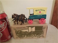 Ertl Horse & Wagon Die Cast White House