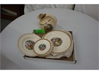 PLATES AND SAUCERS FROM CRONIN CHINA COMPANY FROM