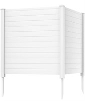 WHITE OUTDOOR PRIVACY SCREEN 2 PANELS  45X50IN