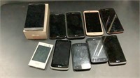 Lot of LG cell phones