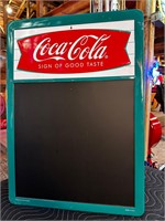 28 x 20” Metal Embossed Coca-Cola Menu Board