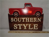 15 x 19 Embossed Tin Southern Style Sign