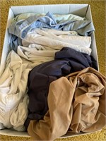 Box of assorted bed linens
