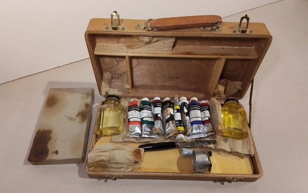 Artist Kit Circa 1970's W/ Original Paints