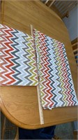 Lg. Southwest Style Rectangle Table Cloth & 4