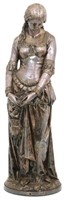 Silver Plated Bronze Sculpture Of A Woman